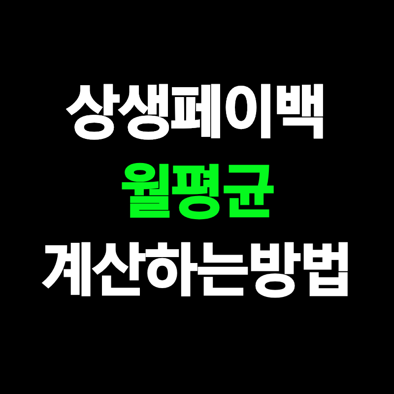 상생페이백 월평균